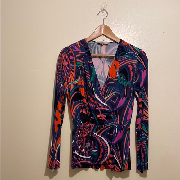 Emilio Pucci Multicolor Abstract Blouse. Size 36 - Picture 2 of 10